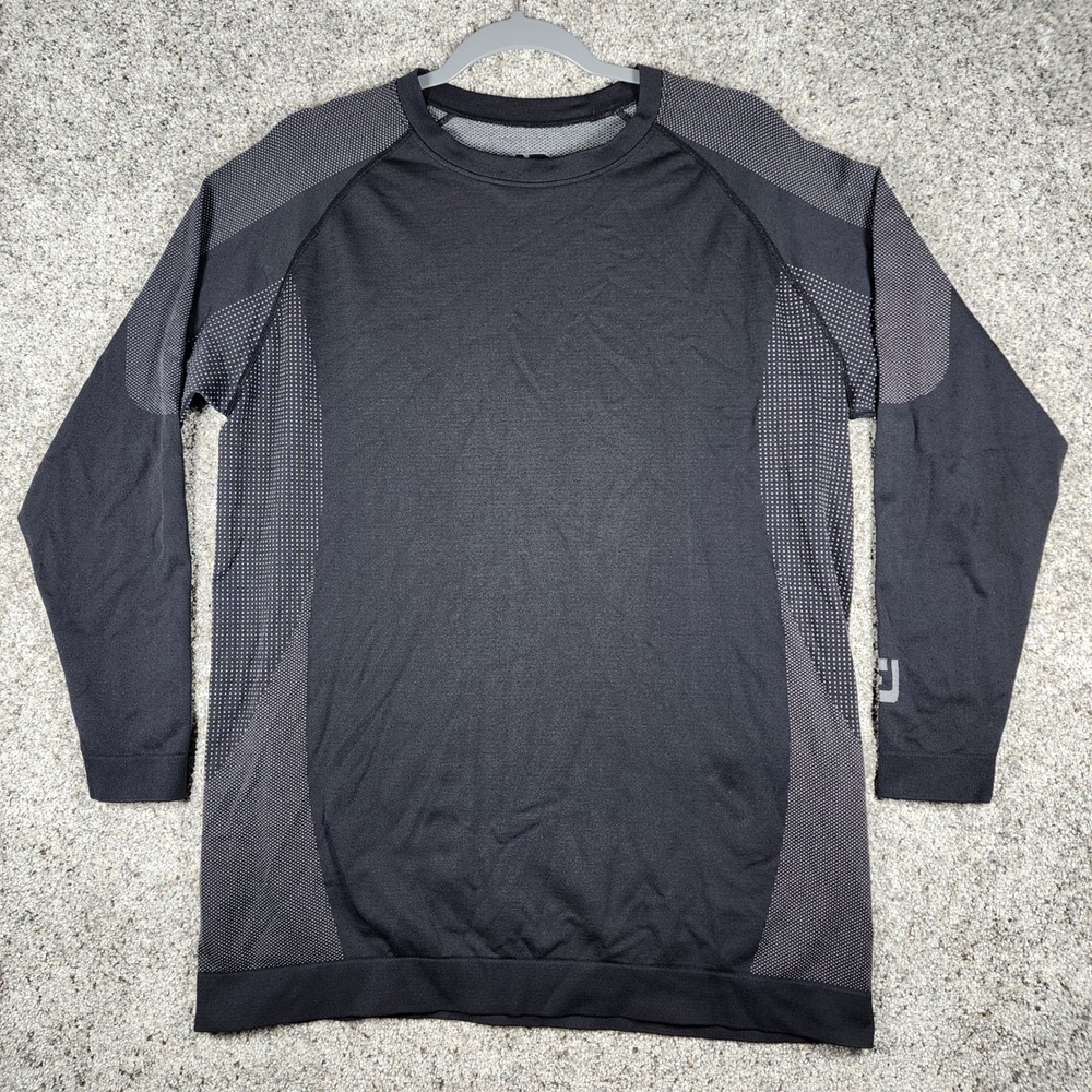 FootJoy Thermal Base Layer Mens XXL Black Gray Performance Golf Shirt Excellent